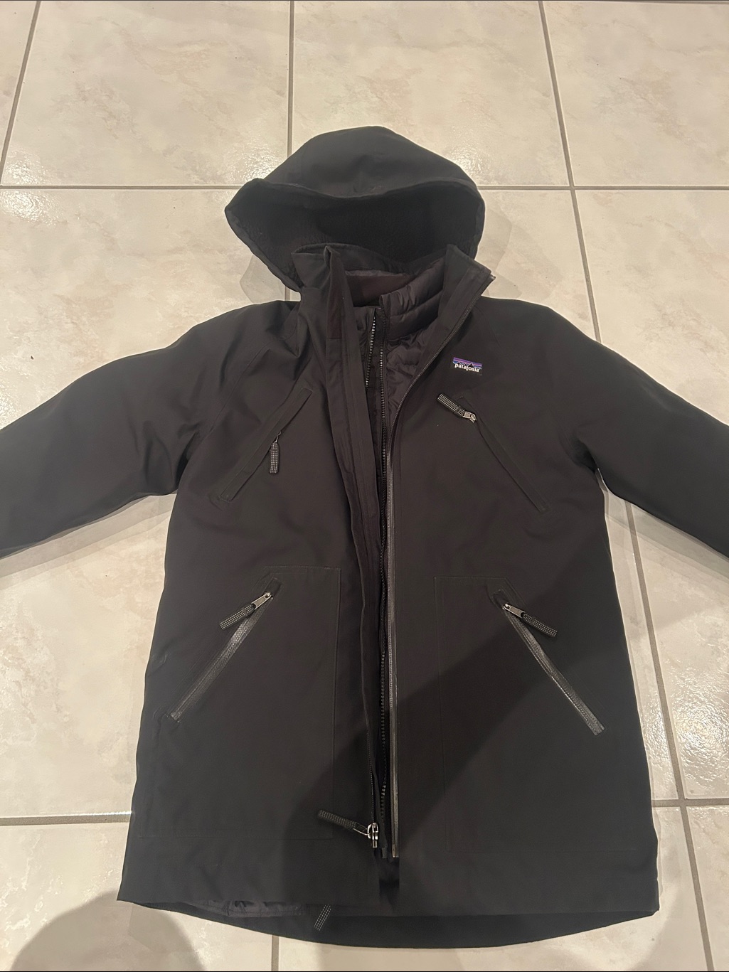 Patagonia Removable Double Layered Parka (2 In 1) Shell + Down Jacket